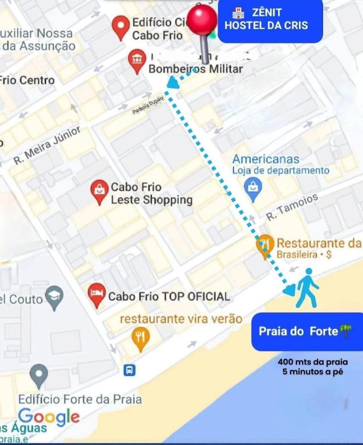 קאבו פריו Zenit Hostel Da Cris מראה חיצוני תמונה